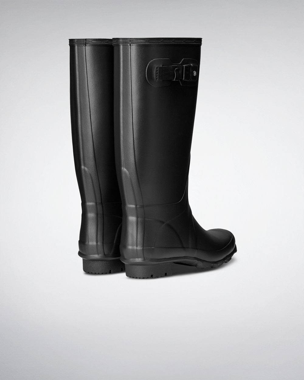 Hunter Huntress Leg Wide Fit Rain Boots - Online Sale Womens Black - QPRFXA102